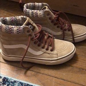 BRAND NEW Tan Suede High Top Vans
